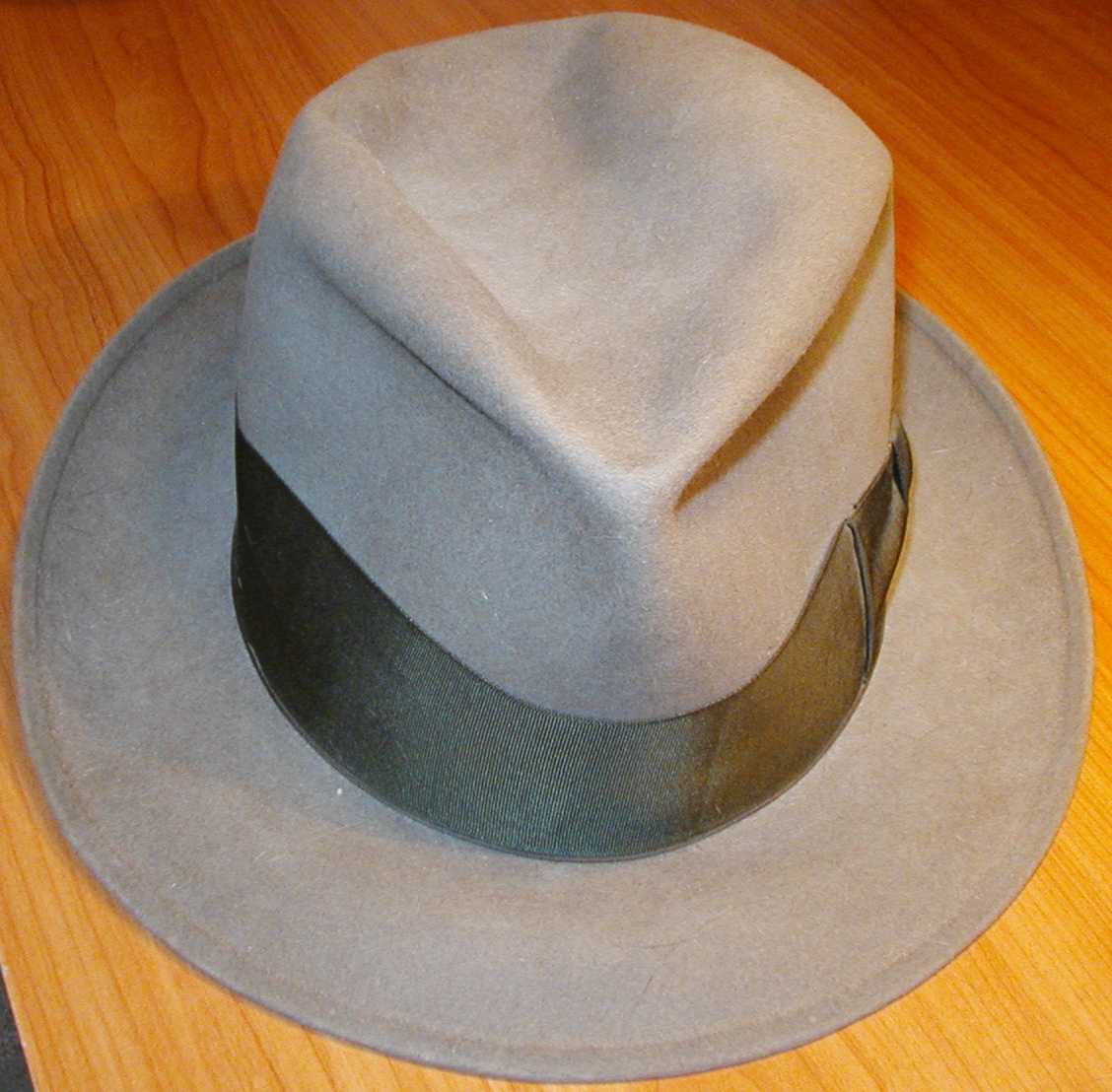 The brown fedora.