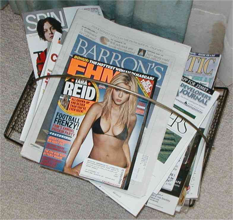The Magazine Rack Used in the Experiment