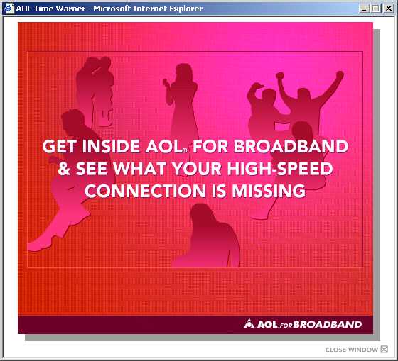 AOL for Broadband ad
